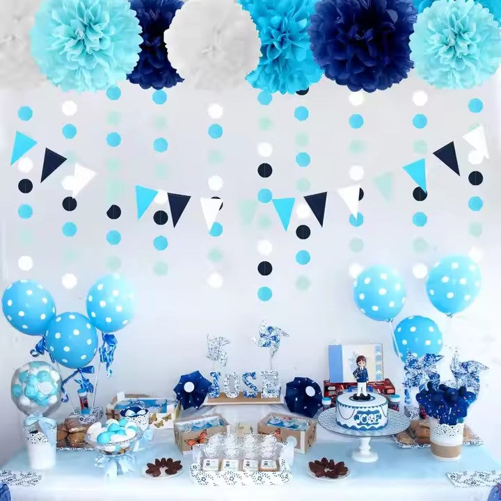 Sunshine Party Blue - 30 Pieces of Stunning Table Decoration