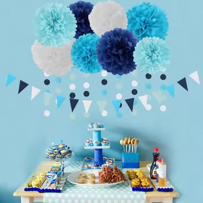 Sunshine Party Blue - 30 Pieces of Stunning Table Decoration