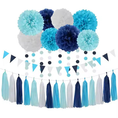 Sunshine Party Blue - 30 Pieces of Stunning Table Decoration