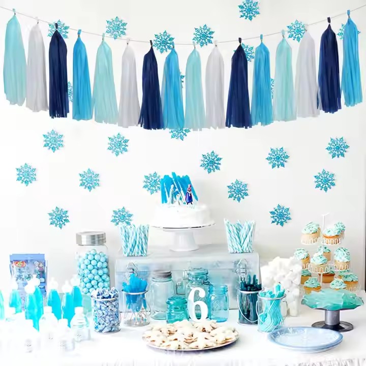 Sunshine Party Blue - 30 Pieces of Stunning Table Decoration