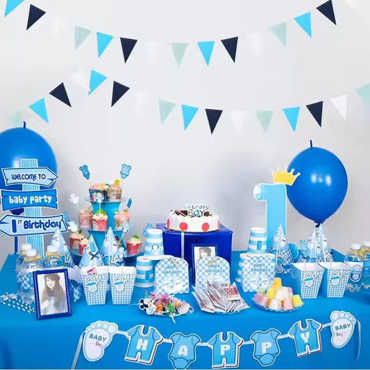 Sunshine Party Blue - 30 Pieces of Stunning Table Decoration