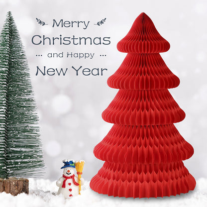 Honeycomb - shaped Paper Christmas Artificial Tree: A home - used Christmas decoration