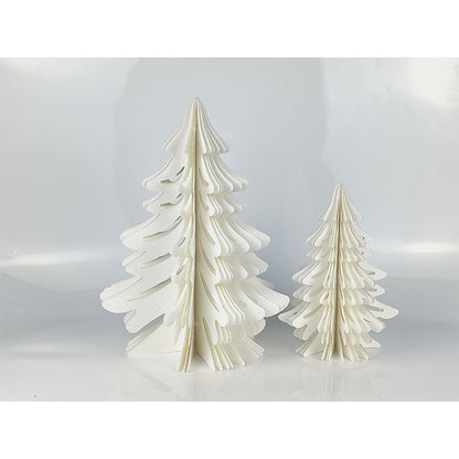 Honeycomb - shaped Paper Christmas Artificial Tree: A home - used Christmas decoration